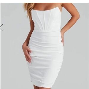 Windsor Strapless White Dress